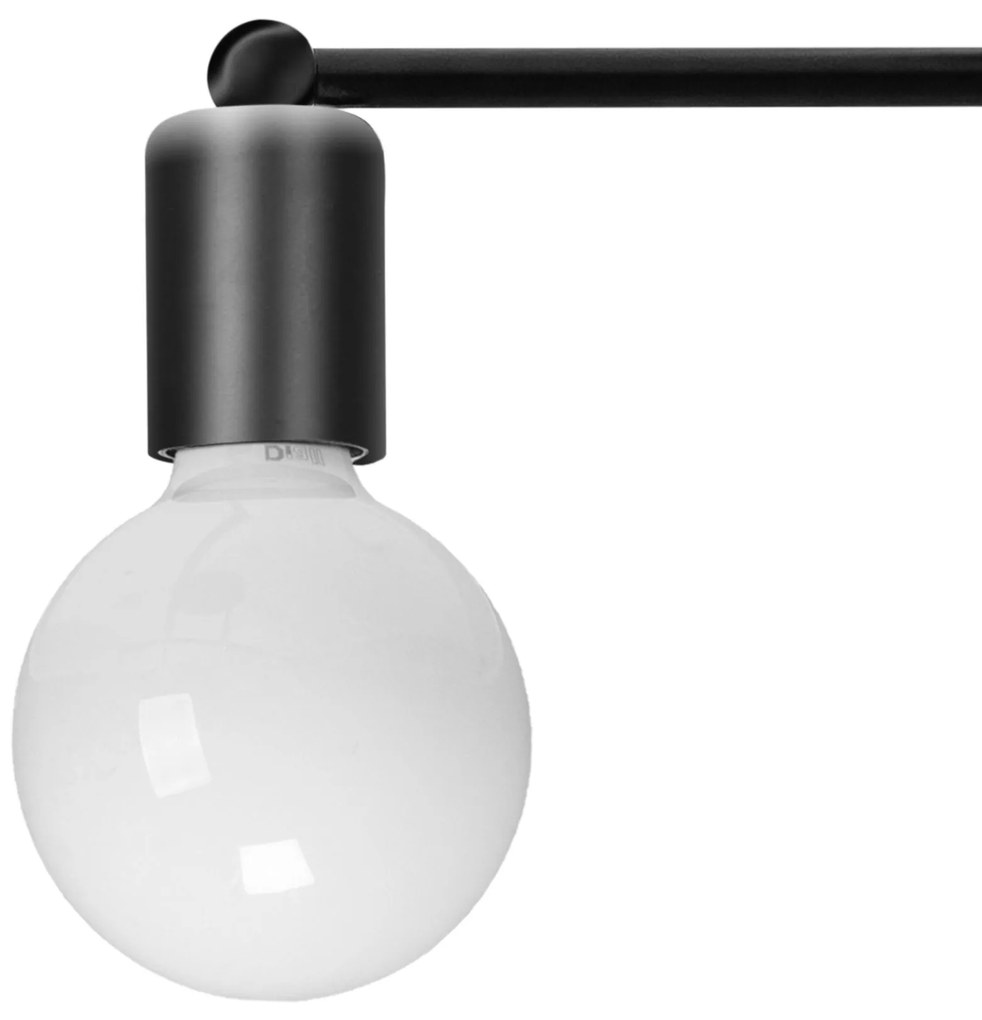 Lampada Da Soffitto Pensile Quadruplo Black Mat 392200