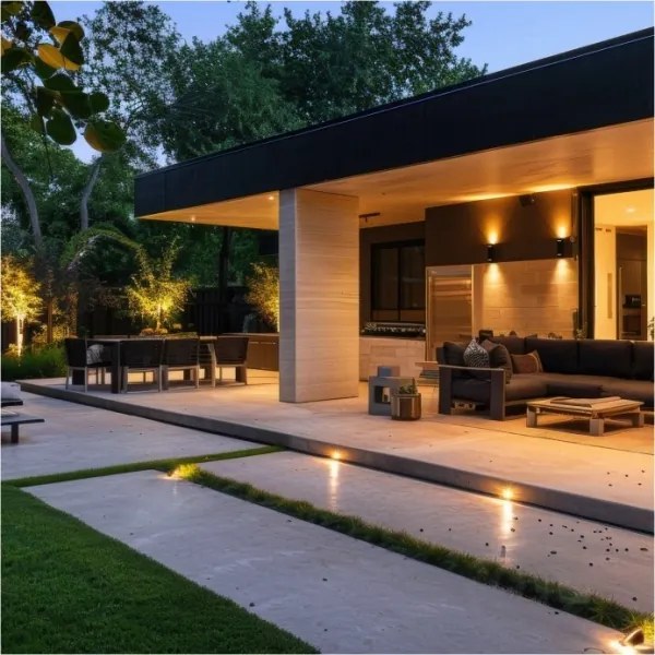 Applique da esterno QUERK 2xGU10/35W/230V IP54 15 cm nero