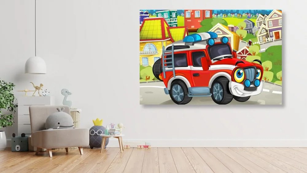 Quadro su tela – Macchinina sulla strada