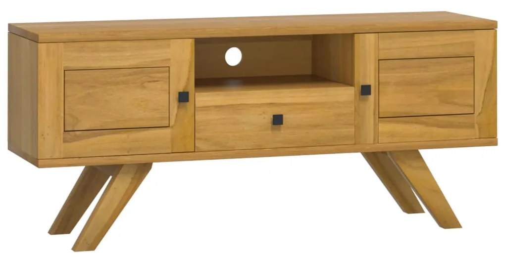 Mobile porta tv 110x30x50 cm in legno massello di teak