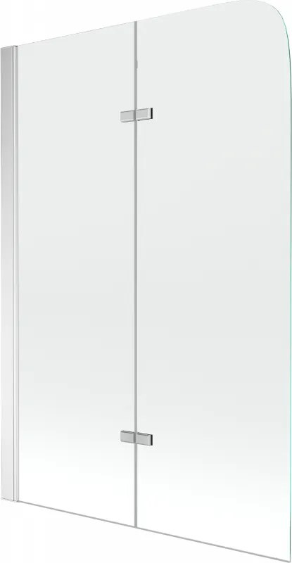 Mexen Felix paratia per vasca da bagno a 2 ante 100 x 140 cm, trasparente, cromo - 890-100-002-01-00
