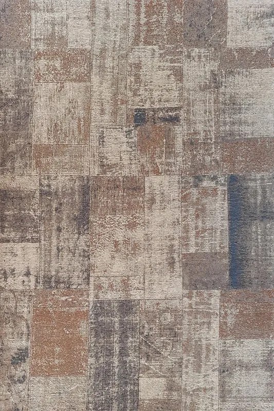 Tappeto Kilim orientale in acrilico marrone, L 230 x L 160 cm