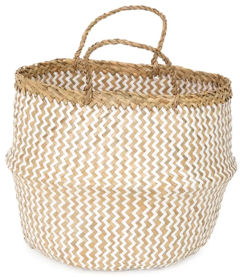 Cesto portaoggetti in seagrass chiaro , ⌀ 35 cm Zic Zac - Compactor