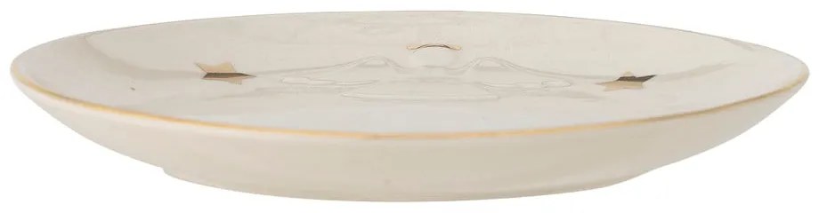 Piatto da dessert in gres bianco con motivo natalizio ø 16 cm Starry - Bloomingville