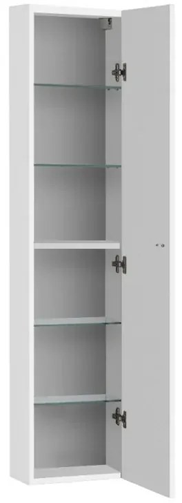 Colonna bagno sospesa 136h cm bianco lucido anta reversibile