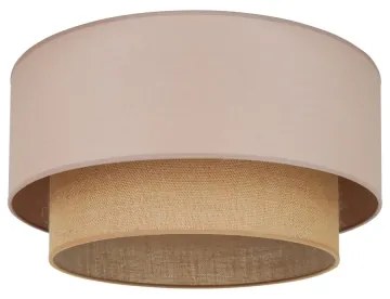 Duolla - Plafoniera BOHO 1xE27/15W/230V diametro 45 cm beige/marrone
