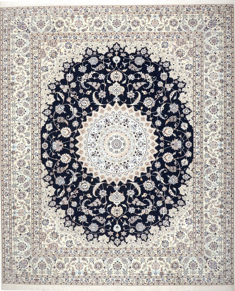 Nain Tappeto persiano 310 x 260 (Iran) Annodato A Mano