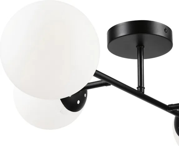 Brilagi - Plafoniera MALONY 4xE14/20W/230V nera