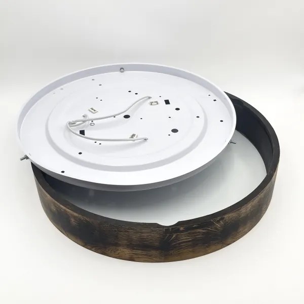 Lampada da soffitto OAK SMOKY 3xE27/15W/230V Ø47,5 cm rovere marrone scuro