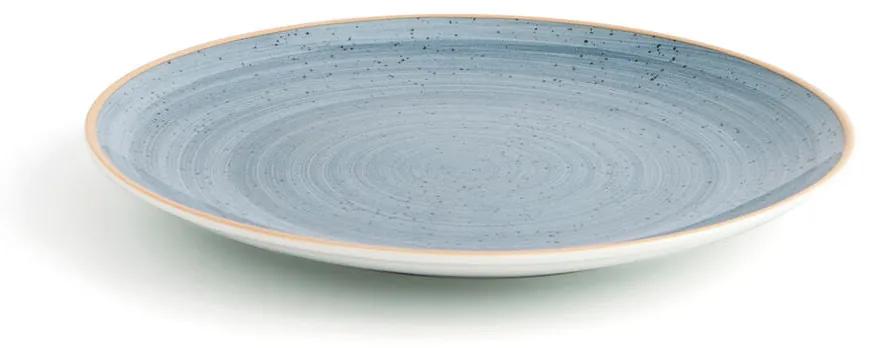 Piatto Piano Ariane Terra Ceramica Azzurro (24 cm) (6 Unità)