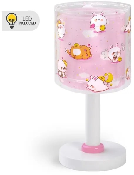 Dalber 41761S - Lampada LED per bambini KAWAII FRIENDS 1xG4/4W/230V rosa