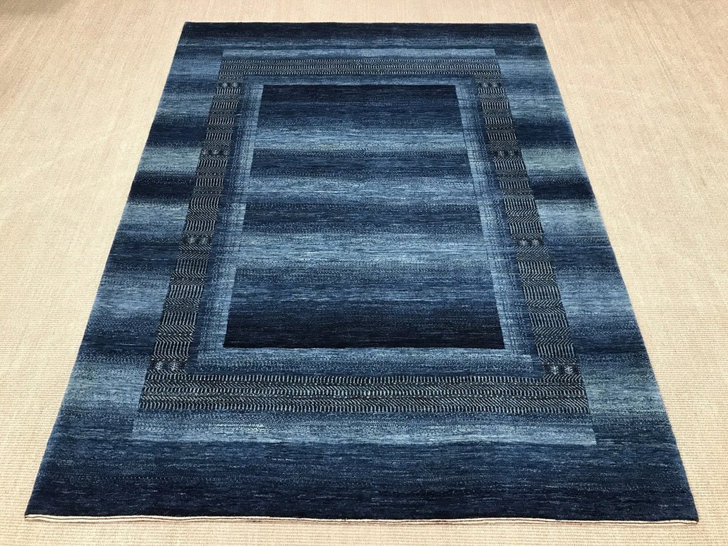 Loribaft Tappeto 170 x 230 Blu (Iran) Annodato A Mano