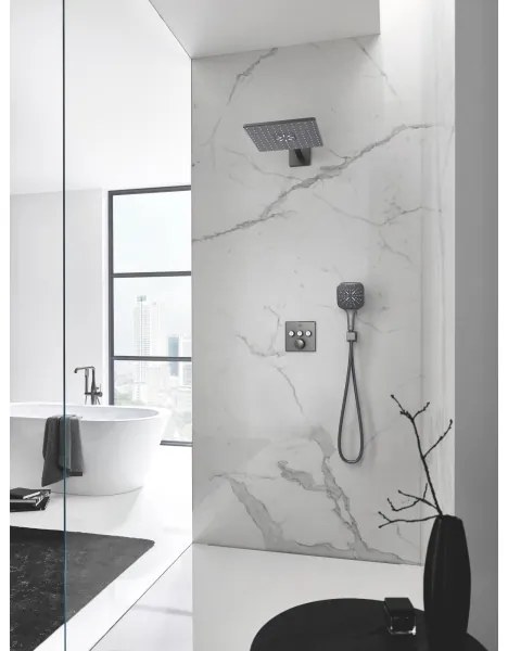 GROHE 26370AL0 - Attacco a parete EUPHORIA CUBE DN 15 grafite