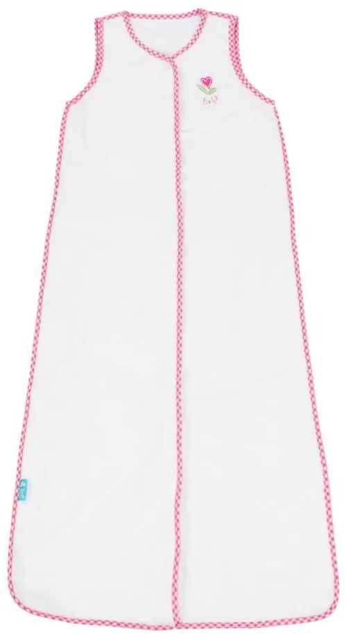 Sacco a pelo per neonati bianco e rosa - Tiseco Home Studio