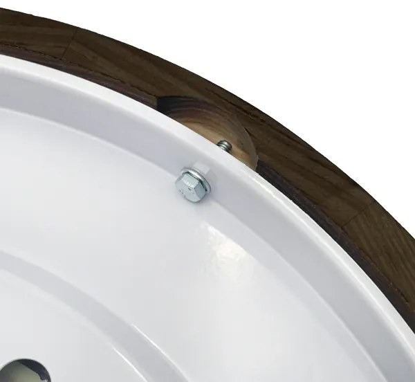 Brilagi - Plafoniera LED CARVALHO SMOKEY LED/36W/230V rovere, diam. 37,5 cm