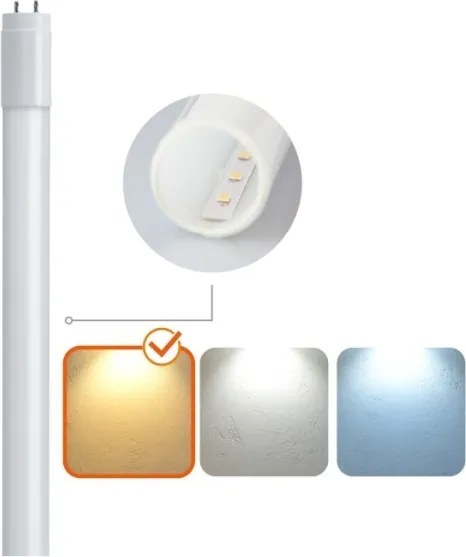 Tubo fluorescente LED T8 G13/18W/230V 3000K 120 cm