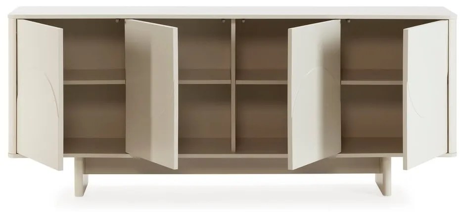 Cassettiera color crema 180x75x40 cm Solei – MOME