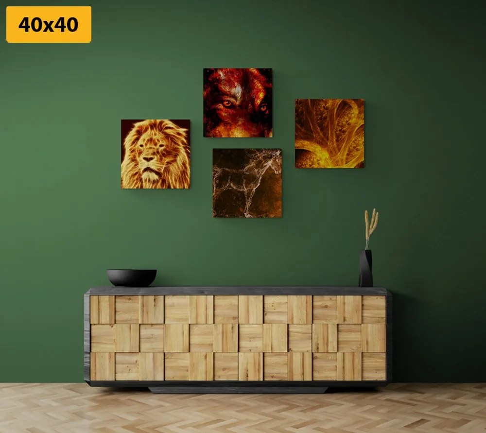 Set di quadri – Animali astratti