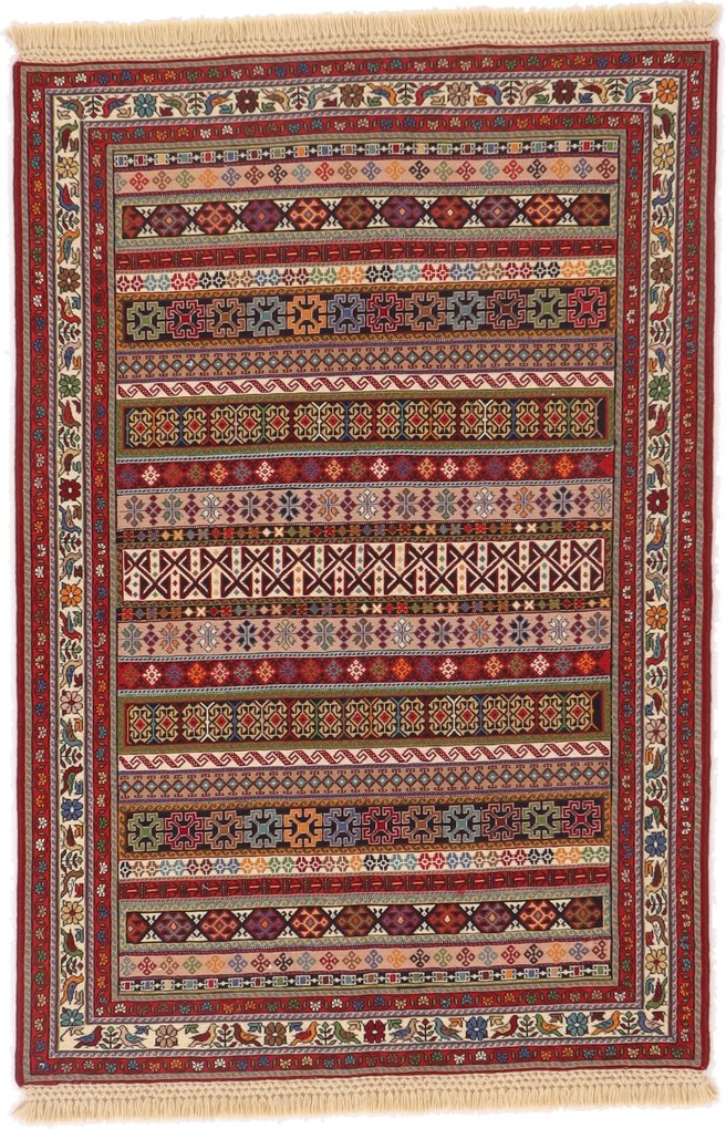 Kilim Tappeto 100 x 150 (Iran) Tessuto A Mano