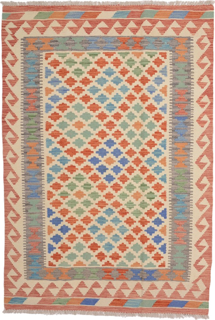 Kilim Tappeto 130x190 (Pakistan) Tessuto A Mano
