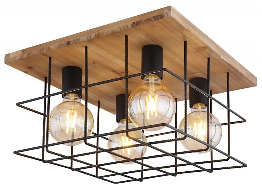 Globo 15530-4D - Plafoniera MERRIL 4xE27/60W/230V