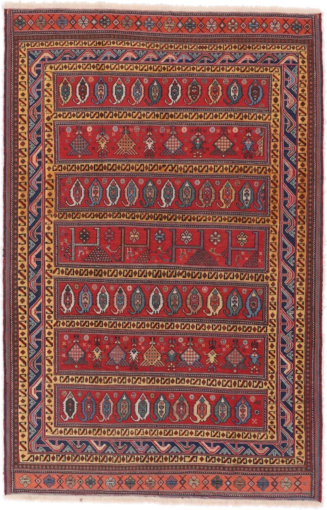 Kilim Tappeto 150 x 230 (Iran) Tessuto A Mano