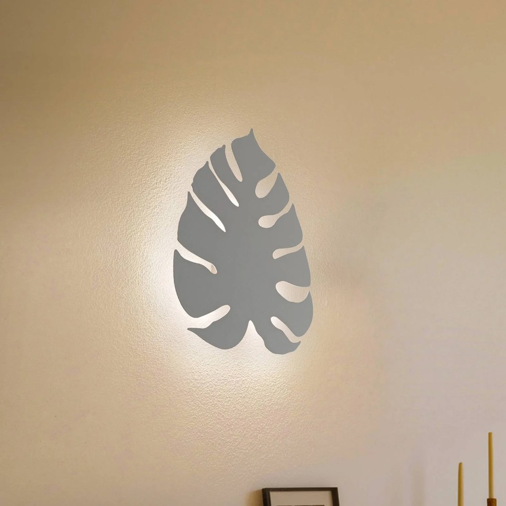 Applique da parete Monstera TK Lighting, dimmerabile, Crema / Ambra, Soggiorno / Sala da pranzo, Metallo, Moderno, Applique