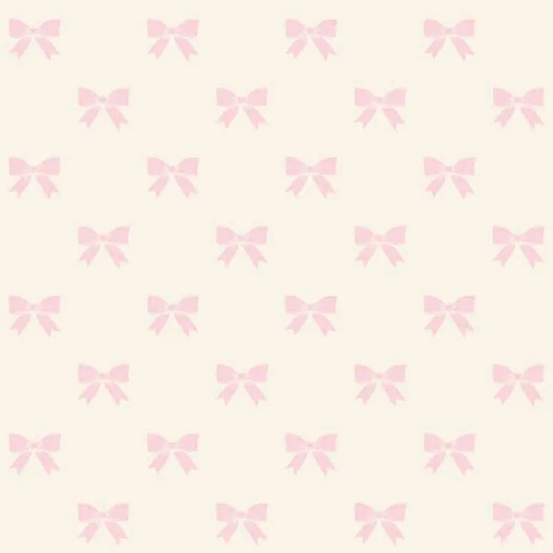 Carta da parati Fiocchi rosa e bianco, 53 cm x 10.05 m