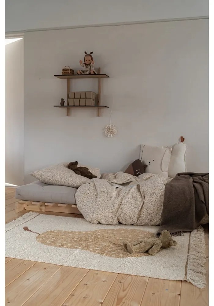 Poltrona greige allungabile con rivestimento in lino Roots – Karup Design