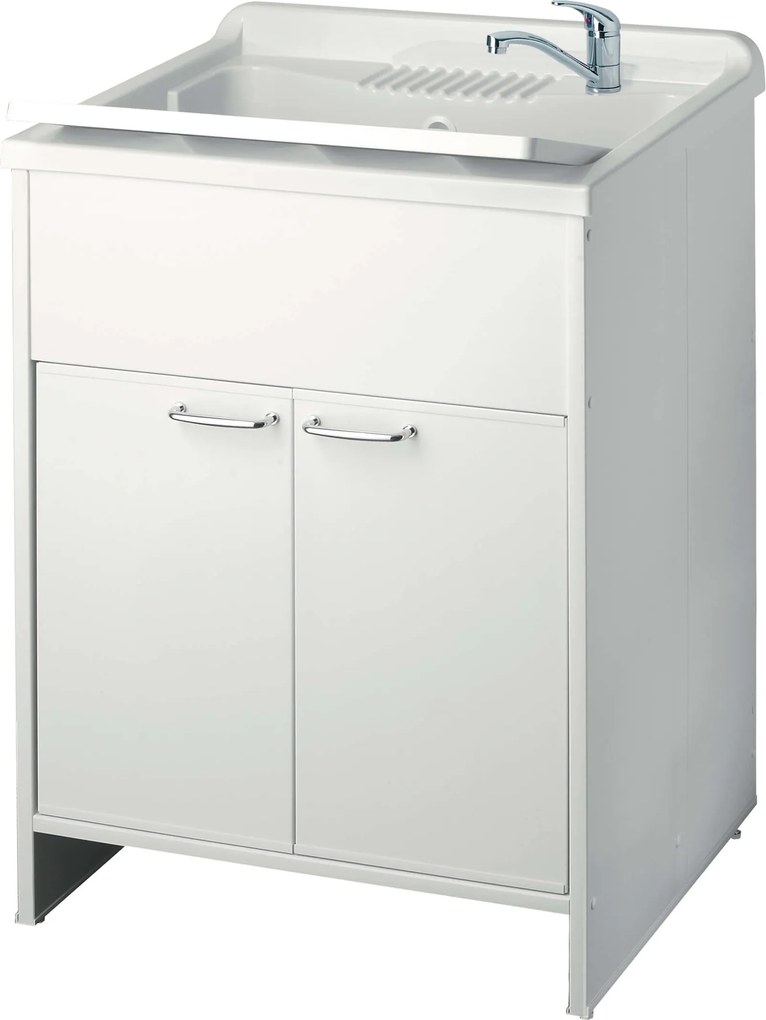 Mobile Lavatoio in PVC 60x60x85cm 2 Ante Forlani Honest Bianco...
