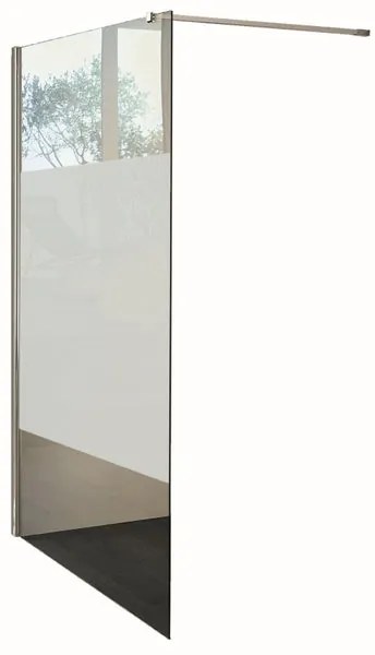 Walk-in wens L 118 x H 200 cm, vetro 6 mm serigrafato cromo