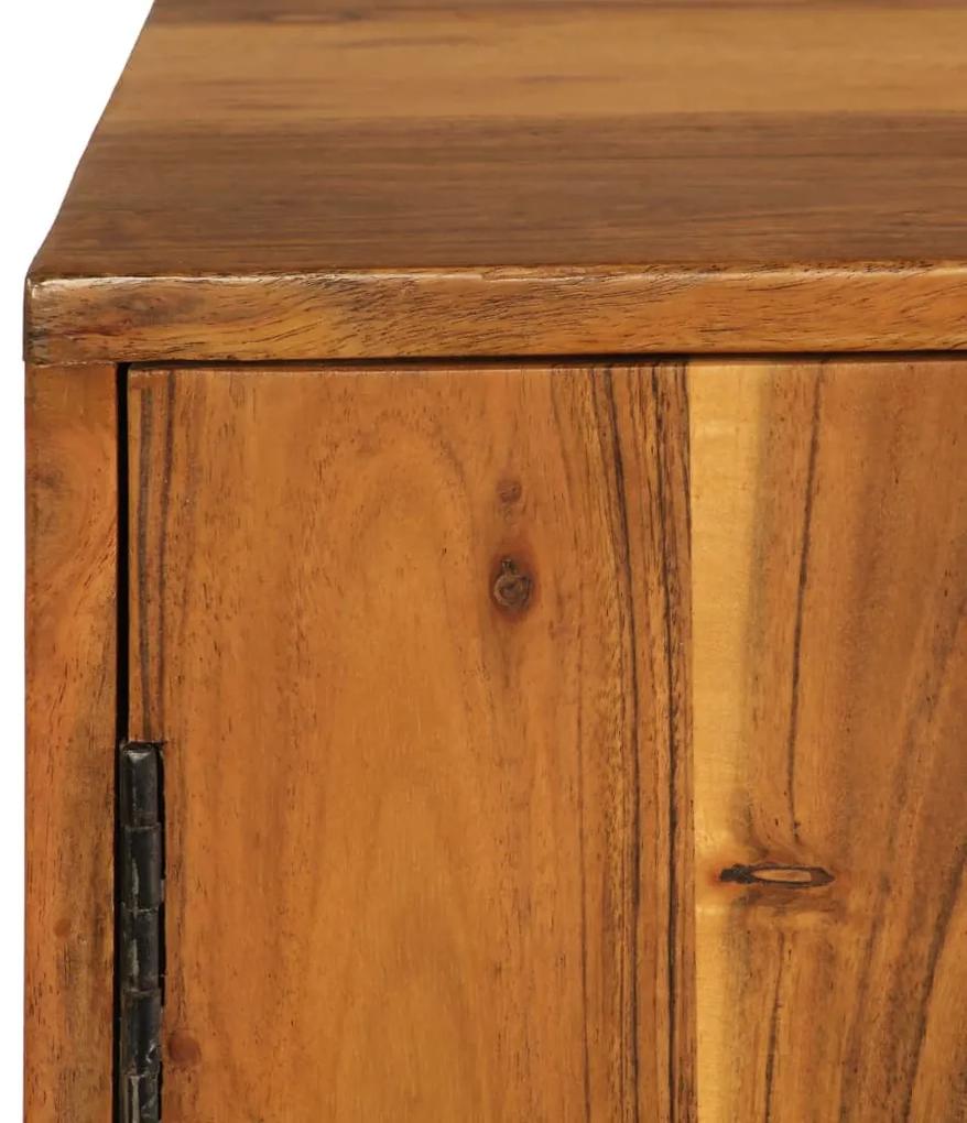 Credenza marrone 110x30x70 cm in legno massello di acacia