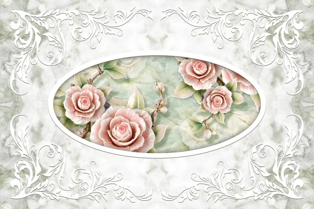 Carta da parati – Rose di pietra