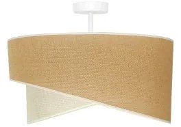 Duolla - Lampadario a plafone YUTE CELLO 1xE27/15W/230V diametro 45 cm marrone/grigio