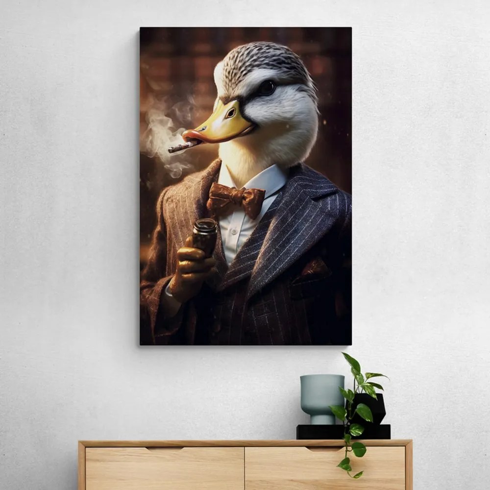 Quadro su tela – Gangster animale anatra