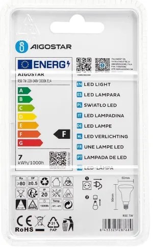 Lampadina LED R50 E14/7W/230V 3000K - Aigostar