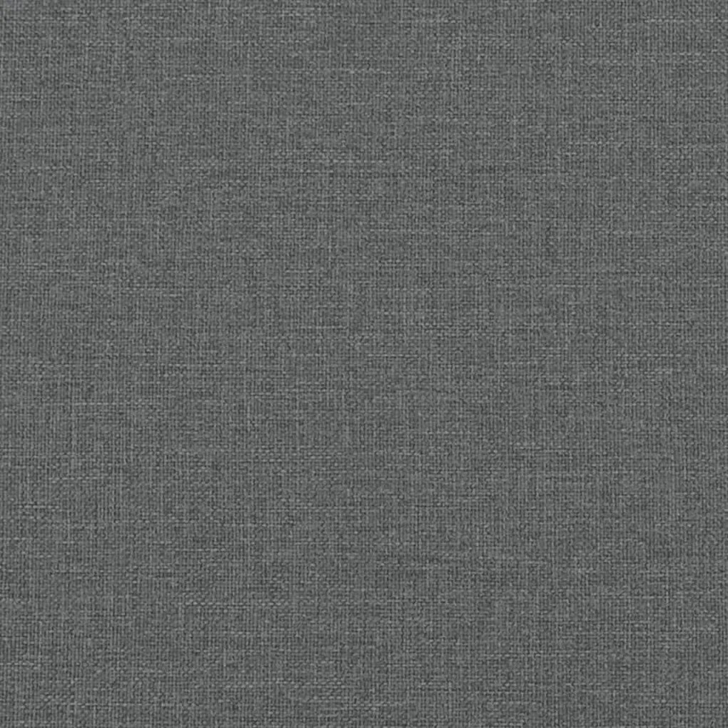 Panca con Cuscini Grigio Scuro 113x64,5x75,5 cm in Tessuto