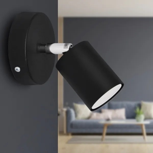 LED Luce Spot da parete a LED TUNE 1xGU10/4,8W/230V nero