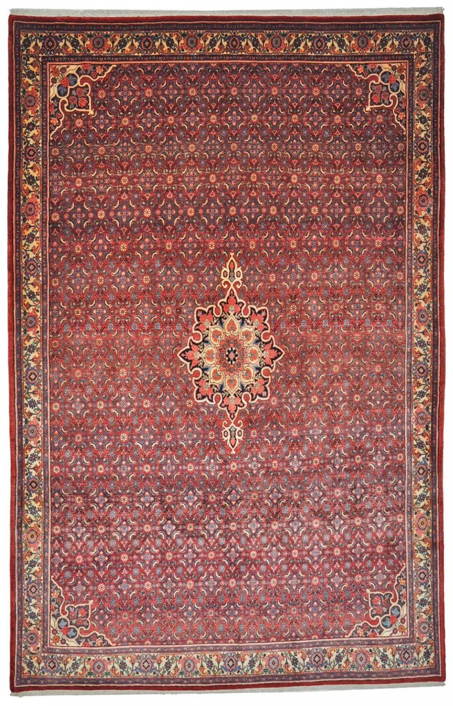 Bidjar Tappeto persiano 210x330 Rosso (Iran) Annodato A Mano