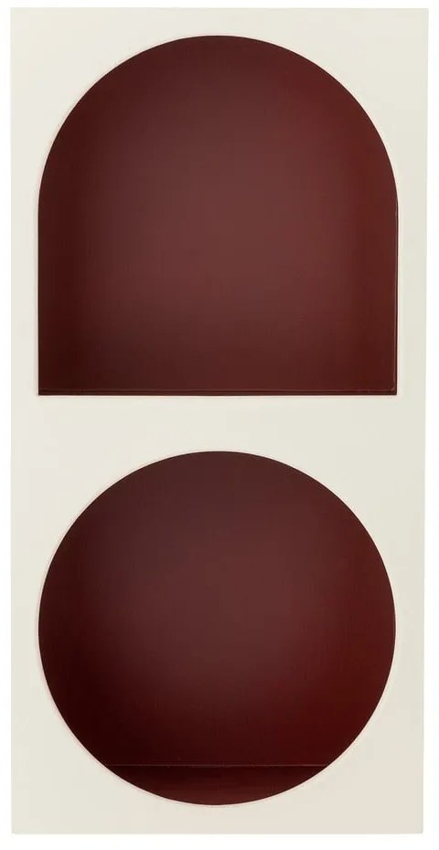 Libreria da parete rossa e bianca 30x60 cm Graphia – Bloomingville