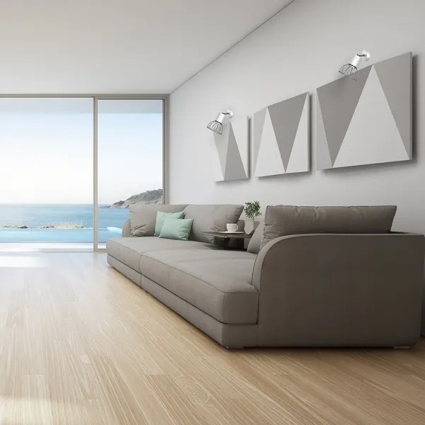 Faretto da parete DANTE 1xGU10/25W/230V bianco/cromo lucido