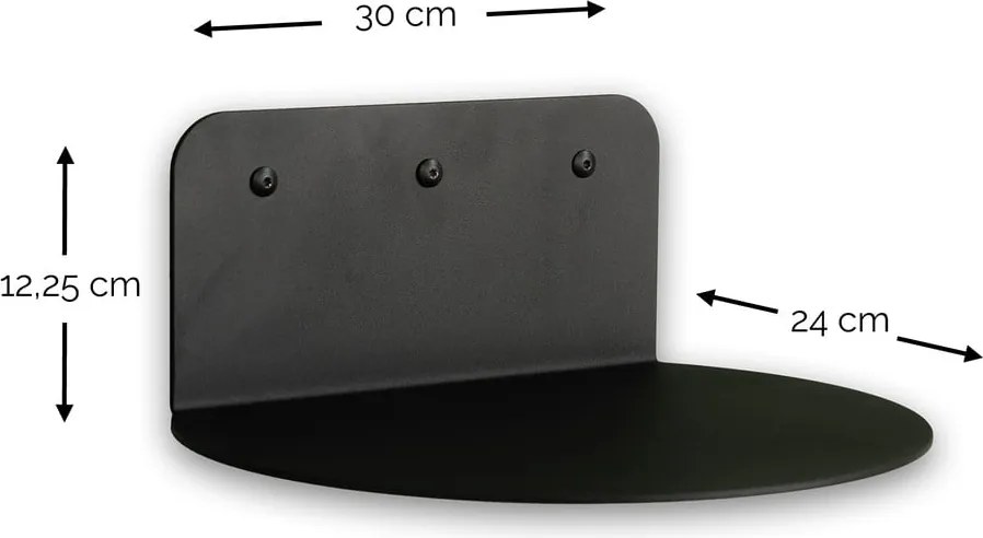 Mensola verde polveroso in metallo 30 cm Flex – Spinder Design