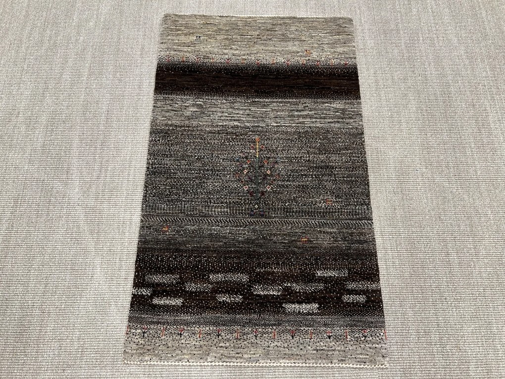 Loribaft Tappeto 80 x 130 Grigio (Iran) Annodato A Mano