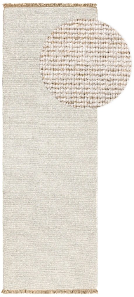 benuta Nest Passatoia Mia Beige 70x200 cm - Tappeto design moderno soggiorno