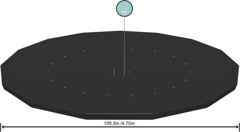 TOP COPERTURA PER PISCINA COD.56386 CM.460- BESTWAY- 1,0 pz