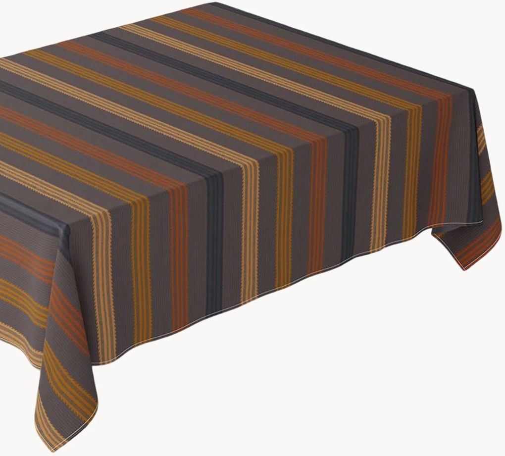 Tovaglia jacquard con rivestimento in acrilico Mille Bambous Onyx