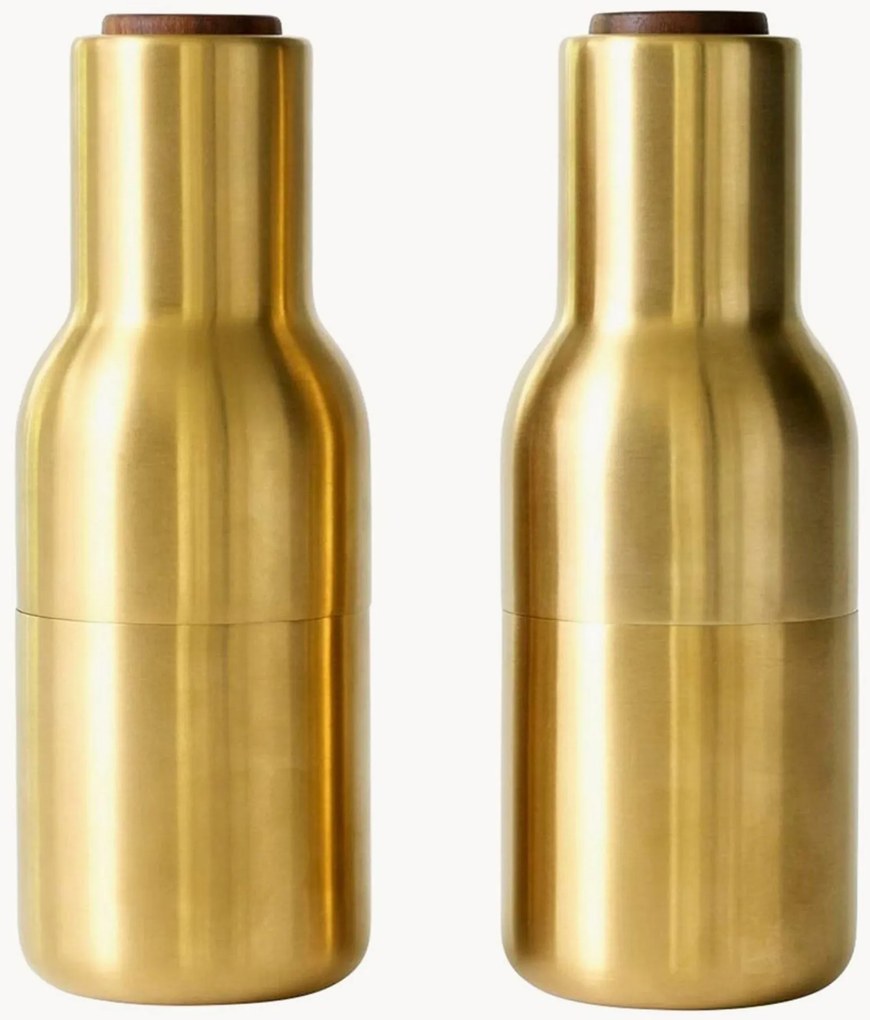 Macinasale e pepe con coperchio in legno di noce Bottle Grinder