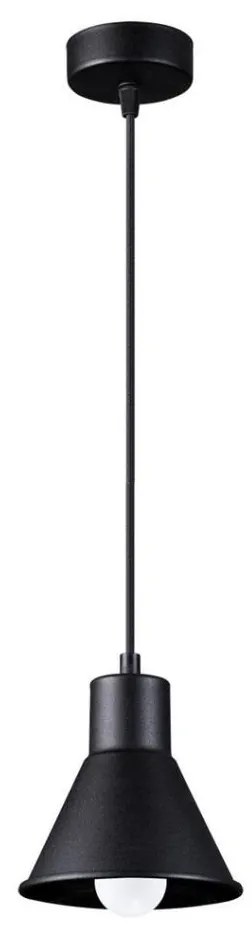 Sollux SL.0985 - Lampadario su filo TALEJA 1xE27/60W/230V nero