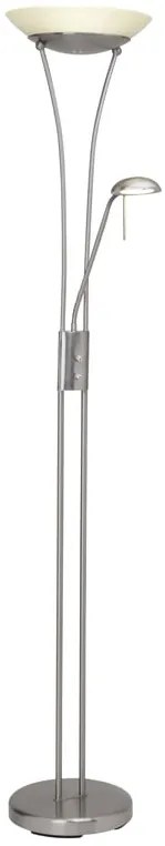 Lampada da terra con luce da lettura Finn , in ferro, H179cm4W BRILLIANT