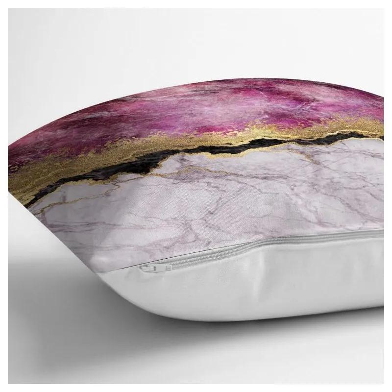 Federa di marmo con rosa e oro, 45 x 45 cm - Minimalist Cushion Covers
